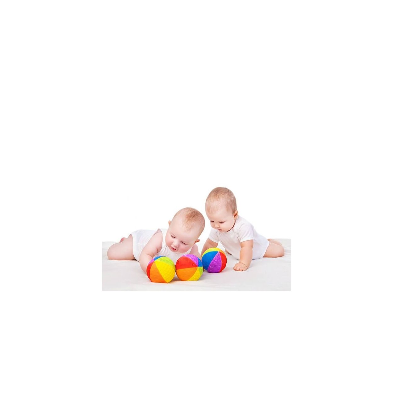 Rainbow Sensory Ball 100 natural rubber CaaOcho Collection Nature s Wonderland