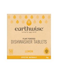 Dishwasher Tablets - Lemon - 50 Pack - Earthwise