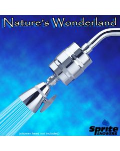 Shower Water Filter High Output - Removes Chlorine, Made of Solid Brass - Sprite