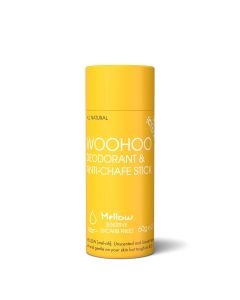Mellow Deodorant & Anti-Chafe Stick - Sensitive (Bicarb Free) - 60g - Woohoo Body