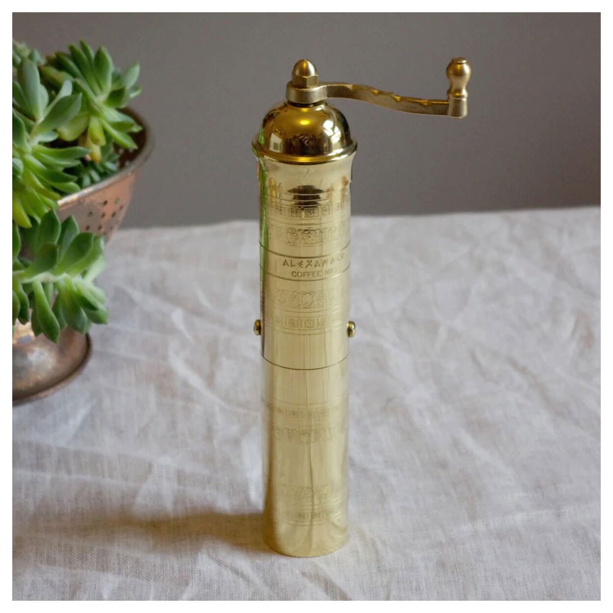 EZ-Assemble Vintage Style Salt and Pepper Mill Mechanism in Antique Brass